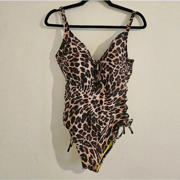 Bar III Lace Up Bathing Suit - Picture 1 of 8